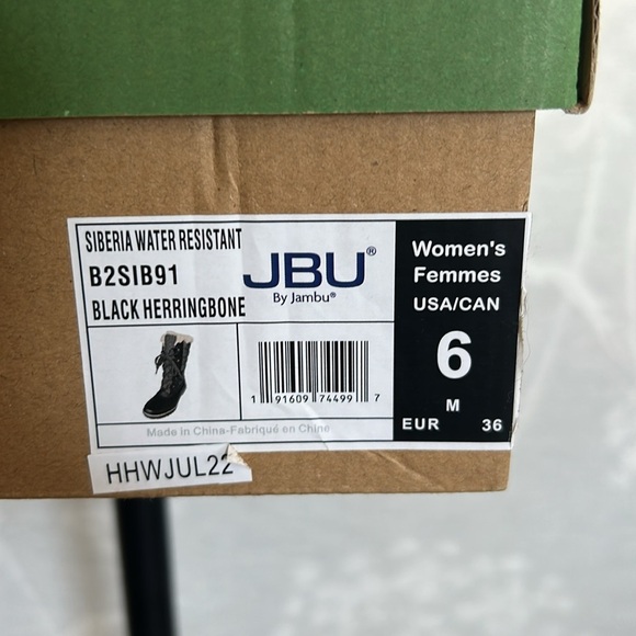 JBU by Jambu Women's Chilly Mid-Calf Boots Faux Leather Faux Fur Lined Size 6 - Picture 8 of 8